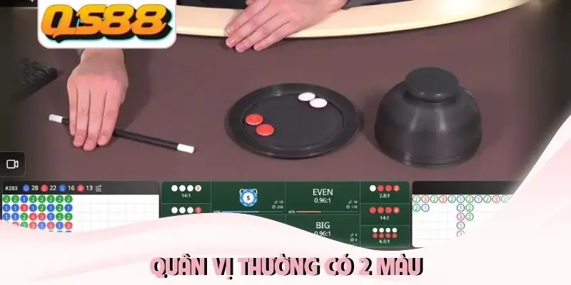 Xóc Đĩa Trực Tuyến - Cách Chơi Chuẩn Dễ Hiểu Cho Người Mới 1 Quân vị thường có 2 màu